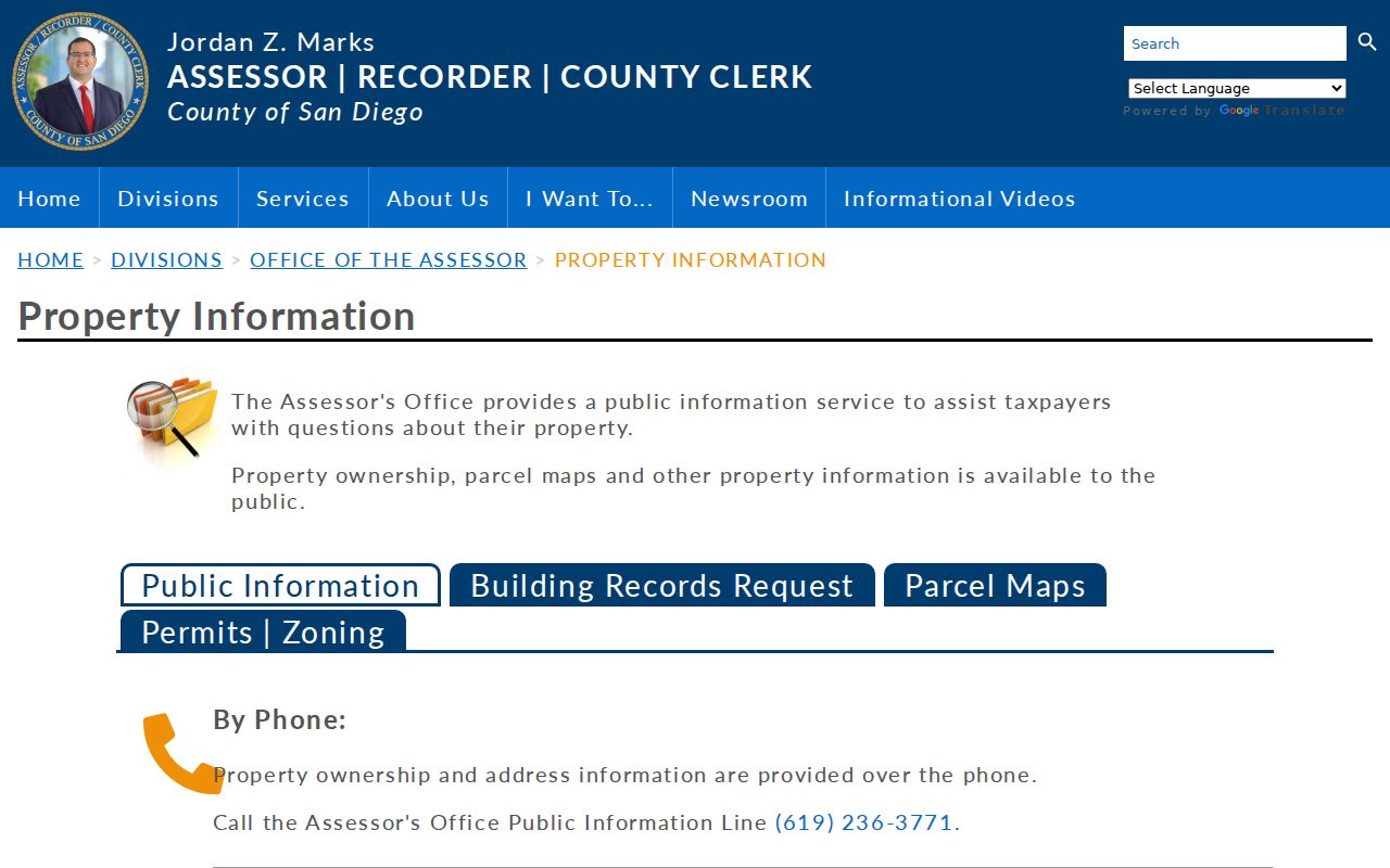 Escondido people search assessor property information