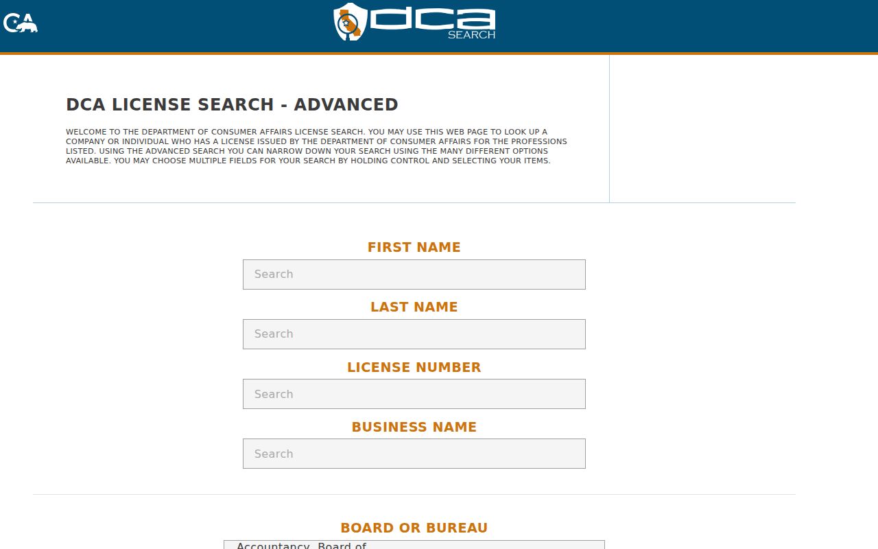 Escondido people directories professional license search
